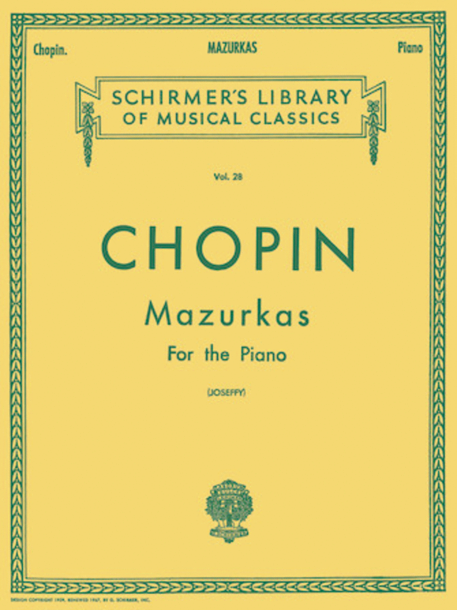 Frederic Chopin: Mazurkas - Piano Solo