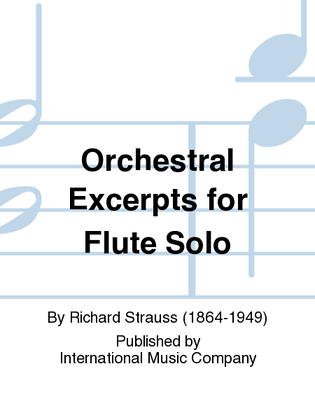 Book cover for Orchestral Excerpts for Flute Solo