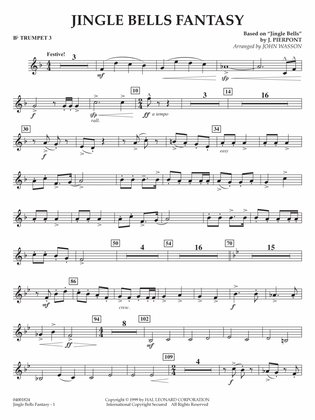 Jingle Bells Fantasy (arr. John Wasson) - Bb Trumpet 3