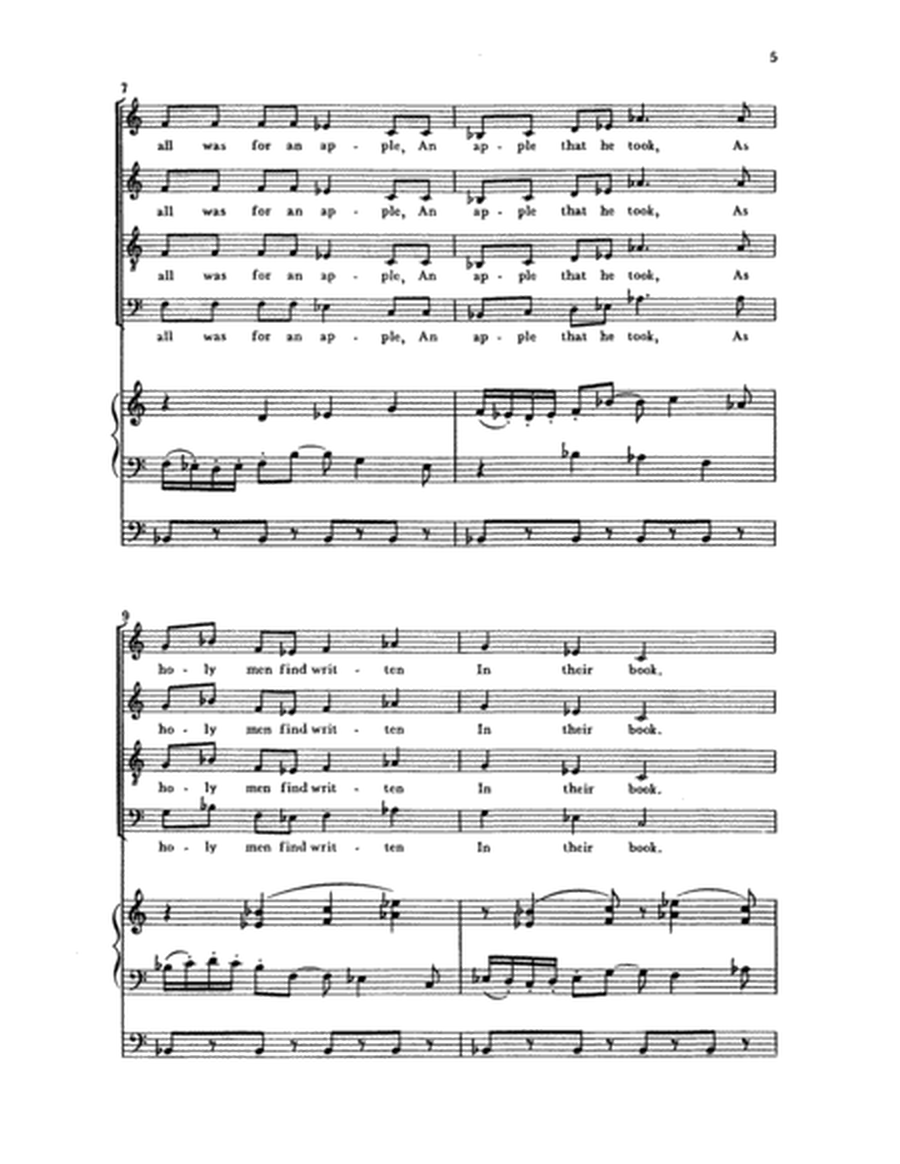 Two Marian Carols: Adam lay in bondage (Choral Score)