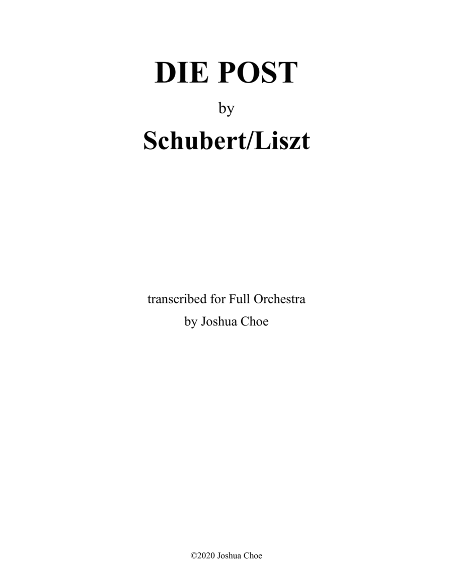 Die Post from Winterreise