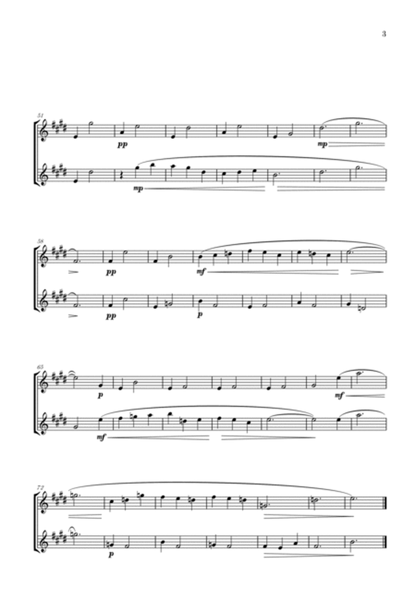 Gymnopédie no 1 | Clarinet in Bb Duet | Original Key |Easy intermediate image number null