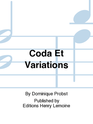 Book cover for Coda Et Variations
