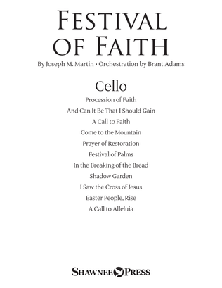 Book cover for Festival of Faith - Cello