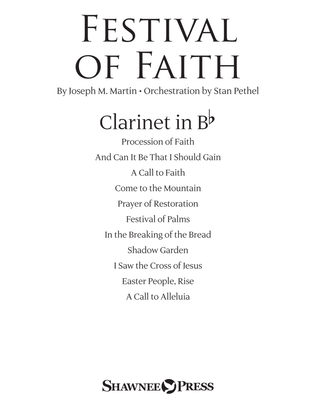 Book cover for Festival of Faith - Bb Clarinet