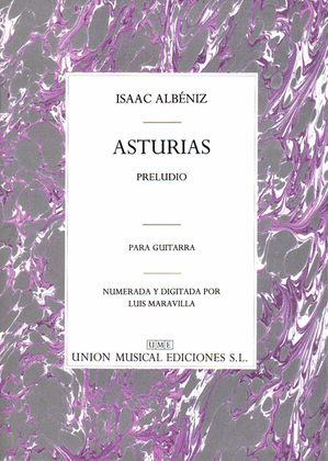 Book cover for Albeniz Asturias Preludio (maravilla) Guitar