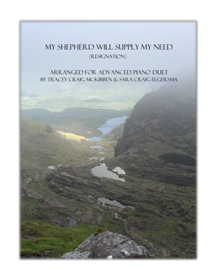 Book cover for RESIGNATION: My Shepherd Will Supply My Need (Piano Duet)