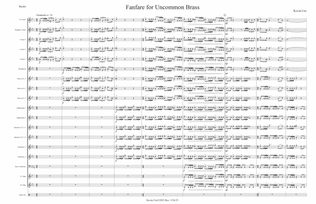 Book cover for Fanfare for Uncommon Brass for Brass Band