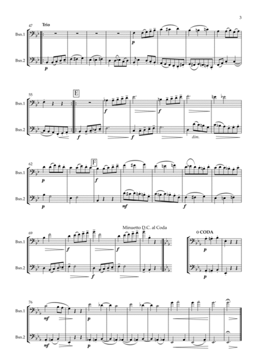 Beethoven: Duet mit zwei obligaten Augengläsern WoO 32 (Eyeglass Duo) (II.Minuetto) - bassoon duet image number null