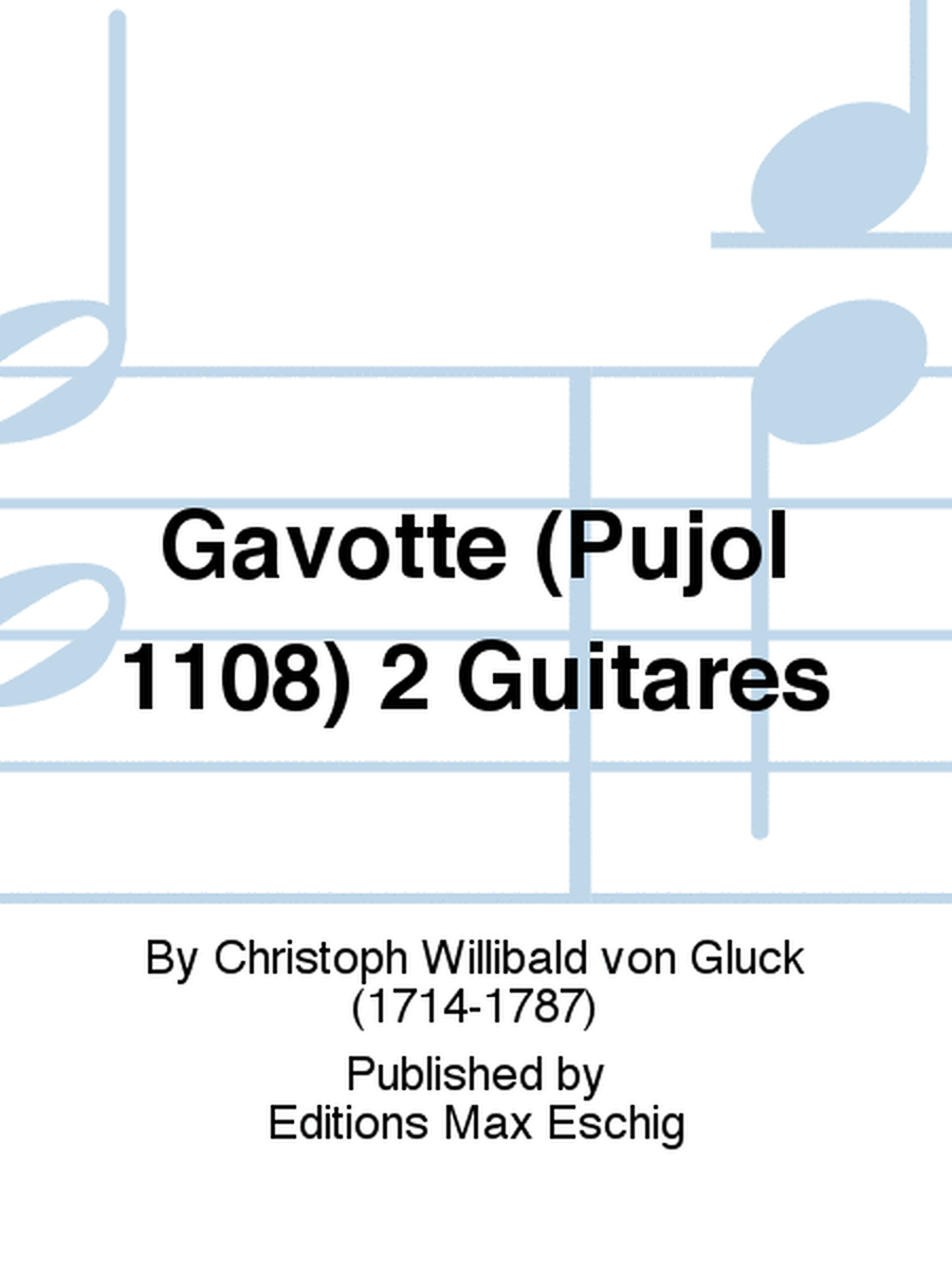 Gavotte (Pujol 1108) 2 Guitares