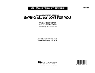 Book cover for Saving All My Love For You - Full Score