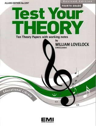Book cover for Test Your Theory Grade 4