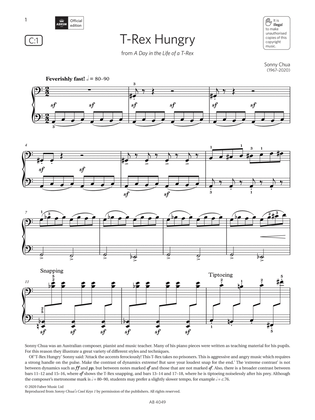 T-Rex Hungry (Grade 3, list C1, from the ABRSM Piano Syllabus 2023 & 2024)