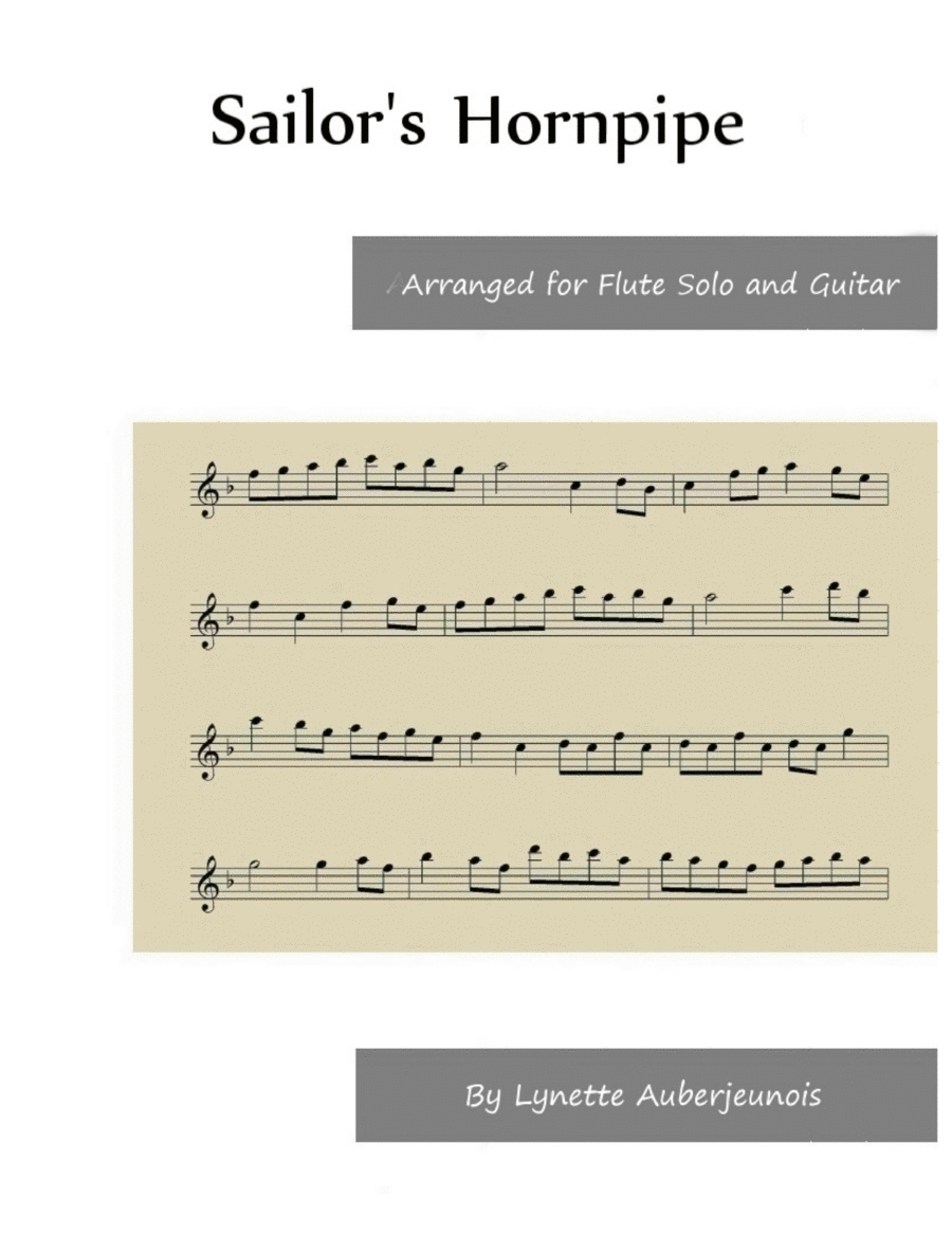 Sailor’s Hornpipe - Flute Solo with Guitar Chords image number null