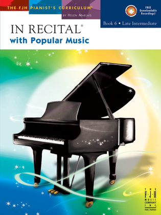 Book cover for In Recital with Popular Music, Book 6