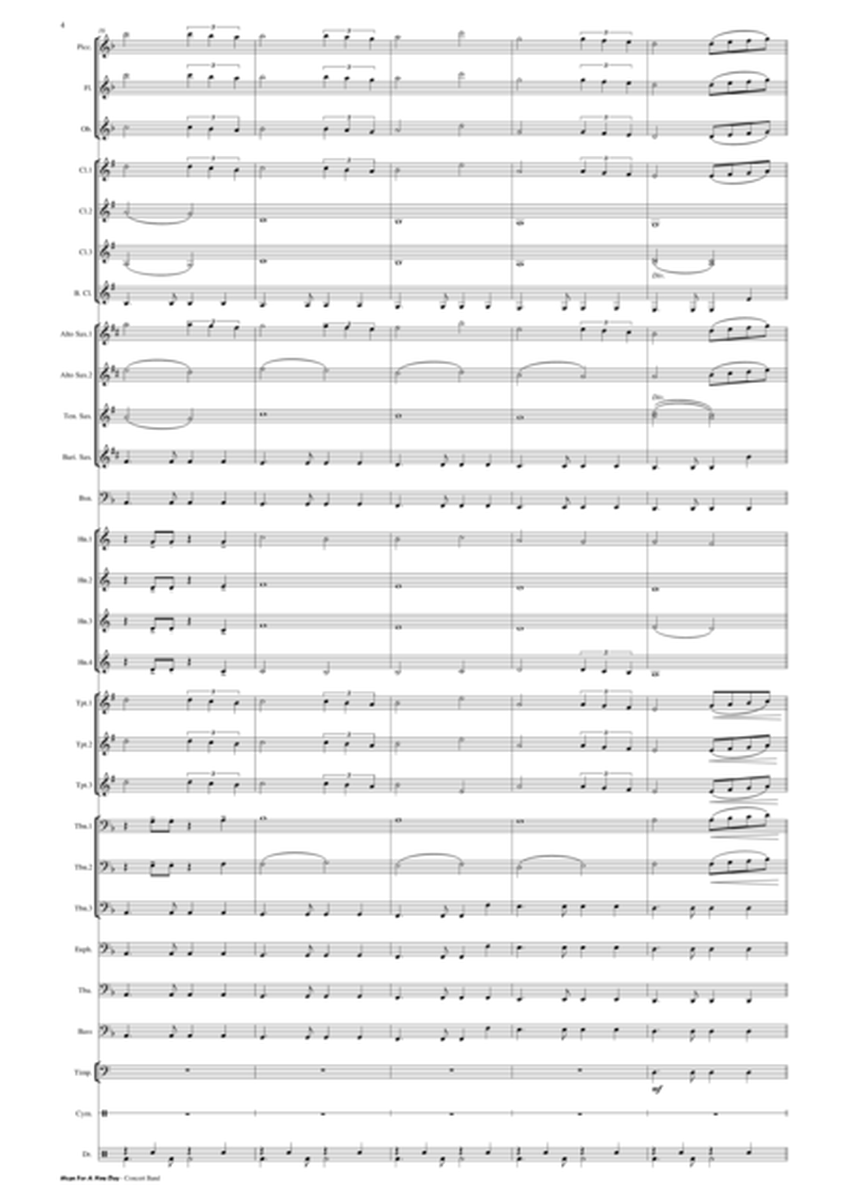 Song for a New Day - Concert Band Score and Parts image number null