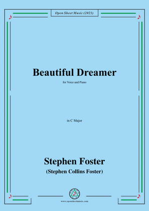 Book cover for S. Foster-Beautiful Dreamer,in C Major