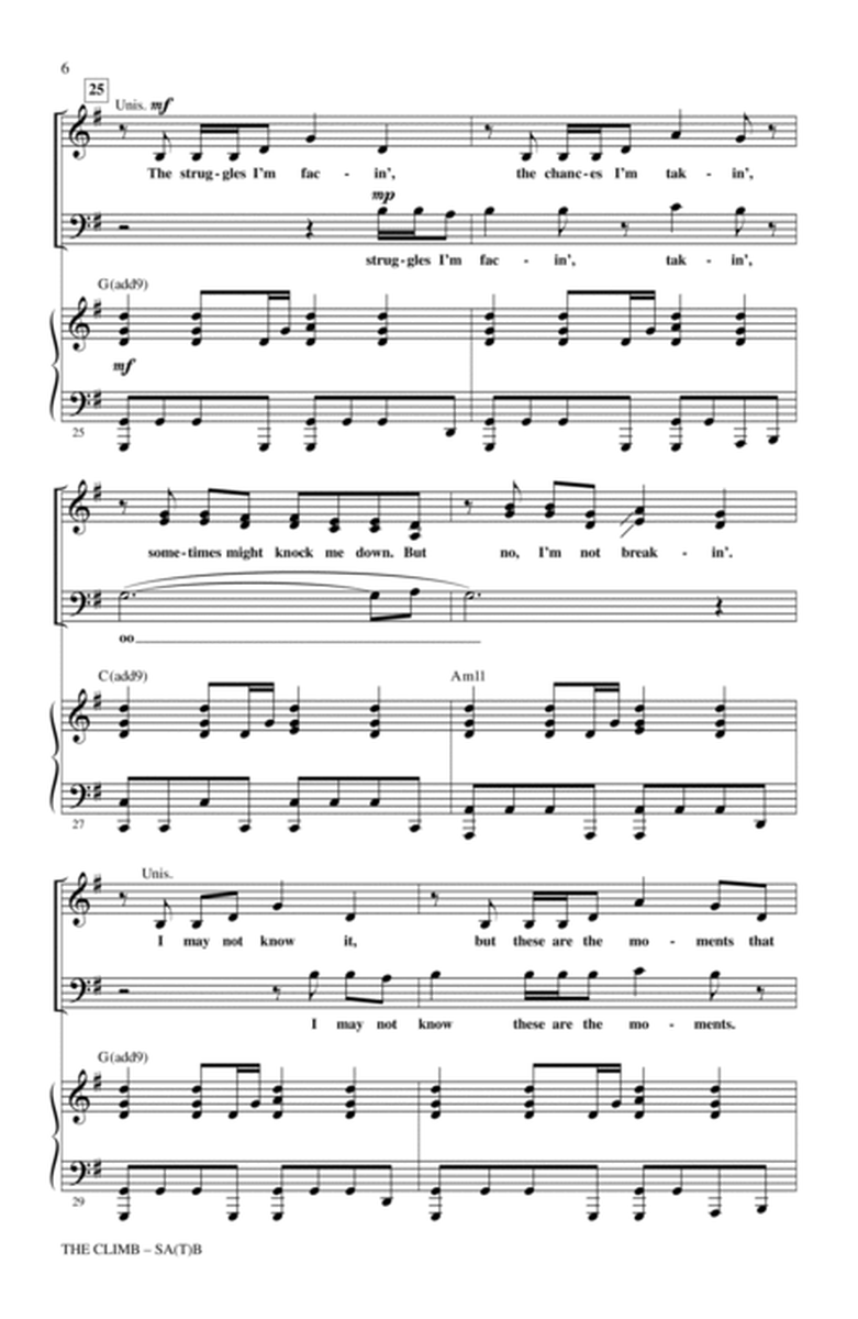 The Climb (from Hannah Montana: The Movie) (arr. Mark Brymer)