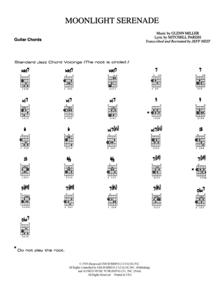 Moonlight Serenade: Guitar Chords