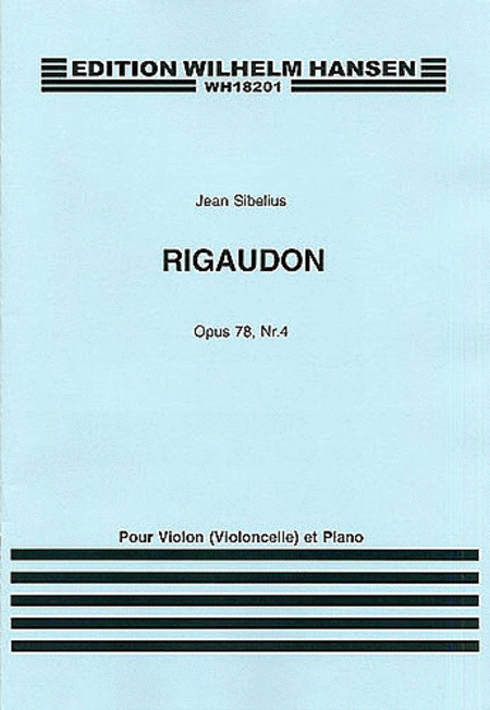 Jean Sibelius: Rigaudon Op.78 No.4