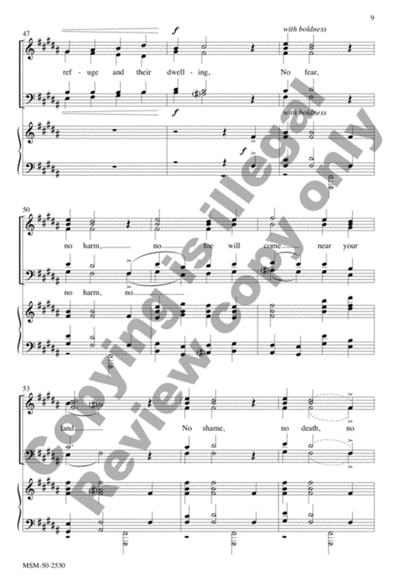 All Who Dwell in the Shadow of the Lord (Choral Score) image number null