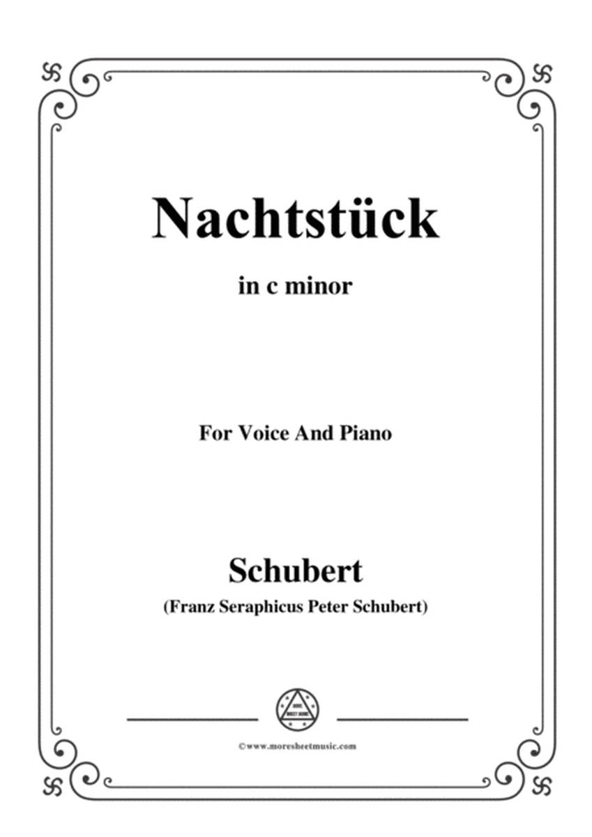 Schubert-Nachtstück,Op.36 No.2,in c minor,for Voice&Piano image number null