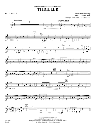 Thriller - Bb Trumpet 2