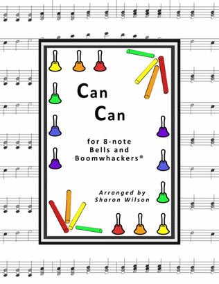 Book cover for Can Can (for 8-note Bells and Boomwhackers with Black and White Notes)