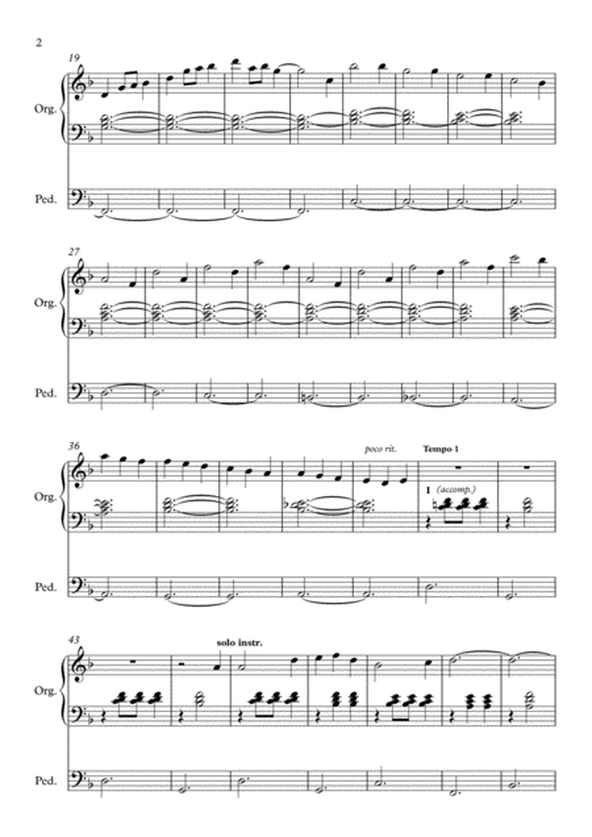 Five romantic pieces for organ