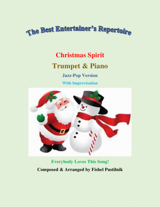 "Christmas Spirit"-Piano Background for Trumpet and Piano (with Improvisation)-Video