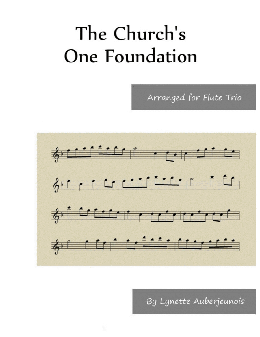 The Church's One Foundation - Flute Trio image number null