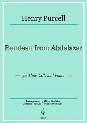 Book cover for Rondeau from Abdelazer - Flute, Cello and Piano (Full Score and Parts)