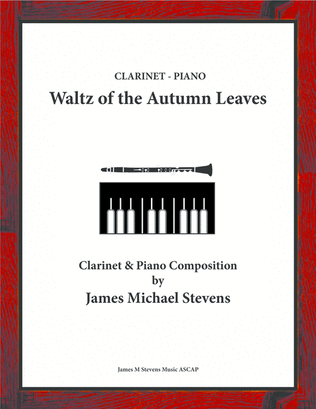 Book cover for Waltz of the Autumn Leaves - Clarinet & Piano