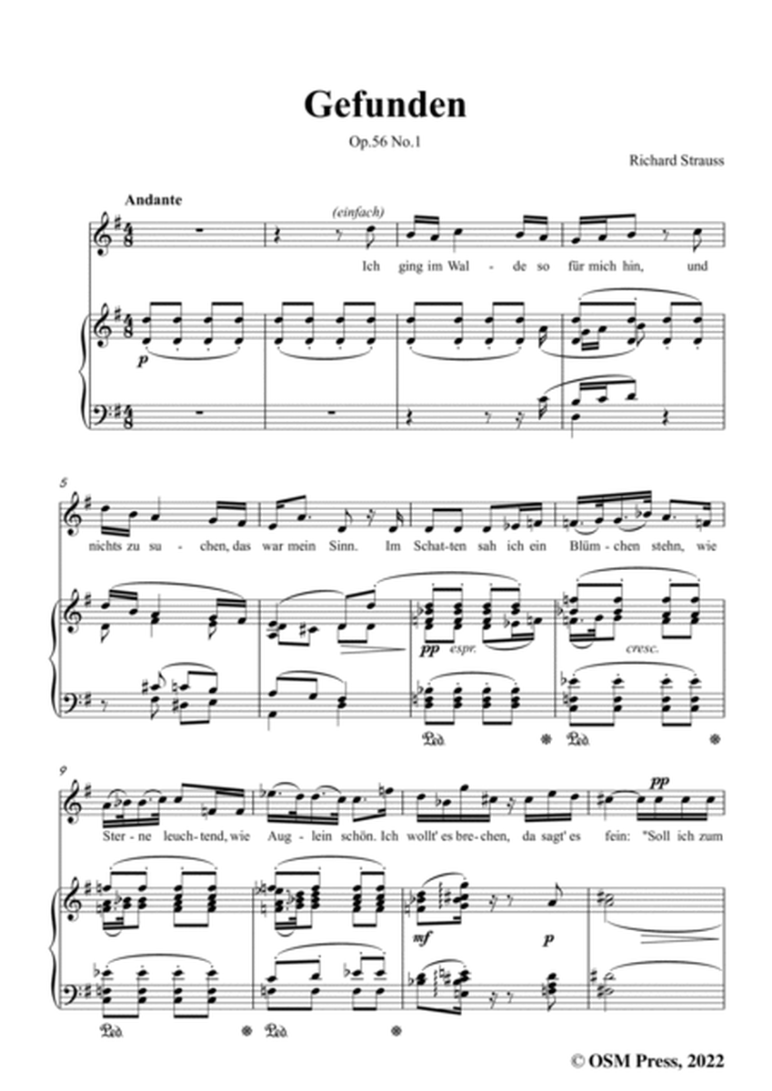 Richard Strauss-Gefunden,in G Major,Op.56 No.1 image number null