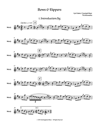 Bows & Tippers by The Khromatiks - Fiddle Lead Sheet & Loop Station Charts