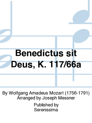 Book cover for Benedictus sit Deus, K.117/66a