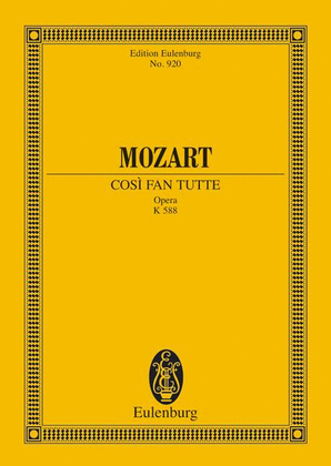 Book cover for Mozart Cosi Fan Tutte Opera Kv