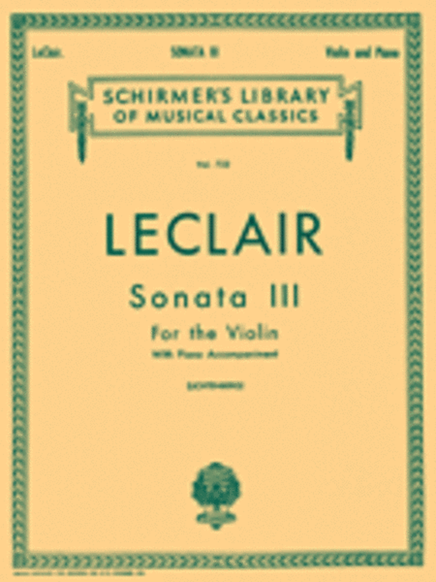 Sonata No. 3 in D