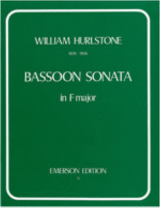 Book cover for Bassoon Sonata In F