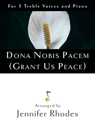 Book cover for Dona Nobis Pacem (3 treble voices and piano)