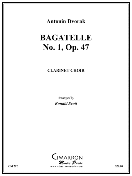 Antonin Dvorak : Bagatelle No. 1