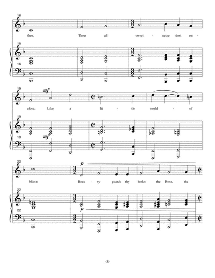 Settings of Two Thomas Campion Love Poems