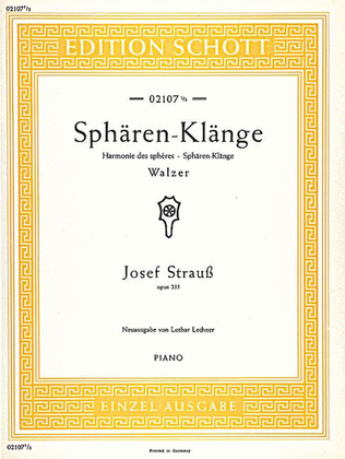 Book cover for Spharen-Klange Waltz, Op. 235