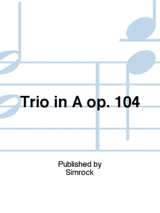 Book cover for Trio in A op. 104