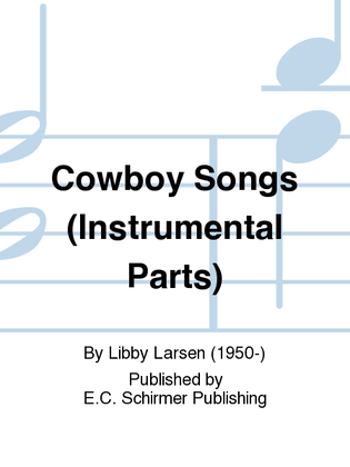 Book cover for Cowboy Songs (Orchestra Parts)