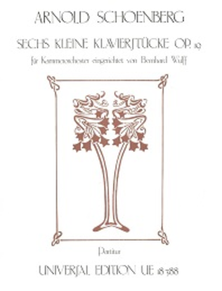 Book cover for Chamber arrangement of Op. 19