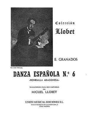 Book cover for Granados Danza Espanola No.6 Rondalla Aragonesa (llobet) 2 Guitars
