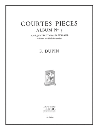 Book cover for Courtes Pieces Vol.3 (percussion(s) & Piano)