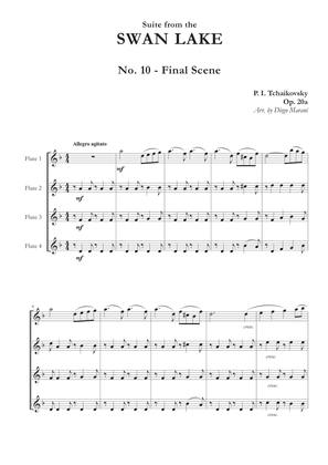 Book cover for "Final Scene" from Swan Lake Suite for Flute Quartet
