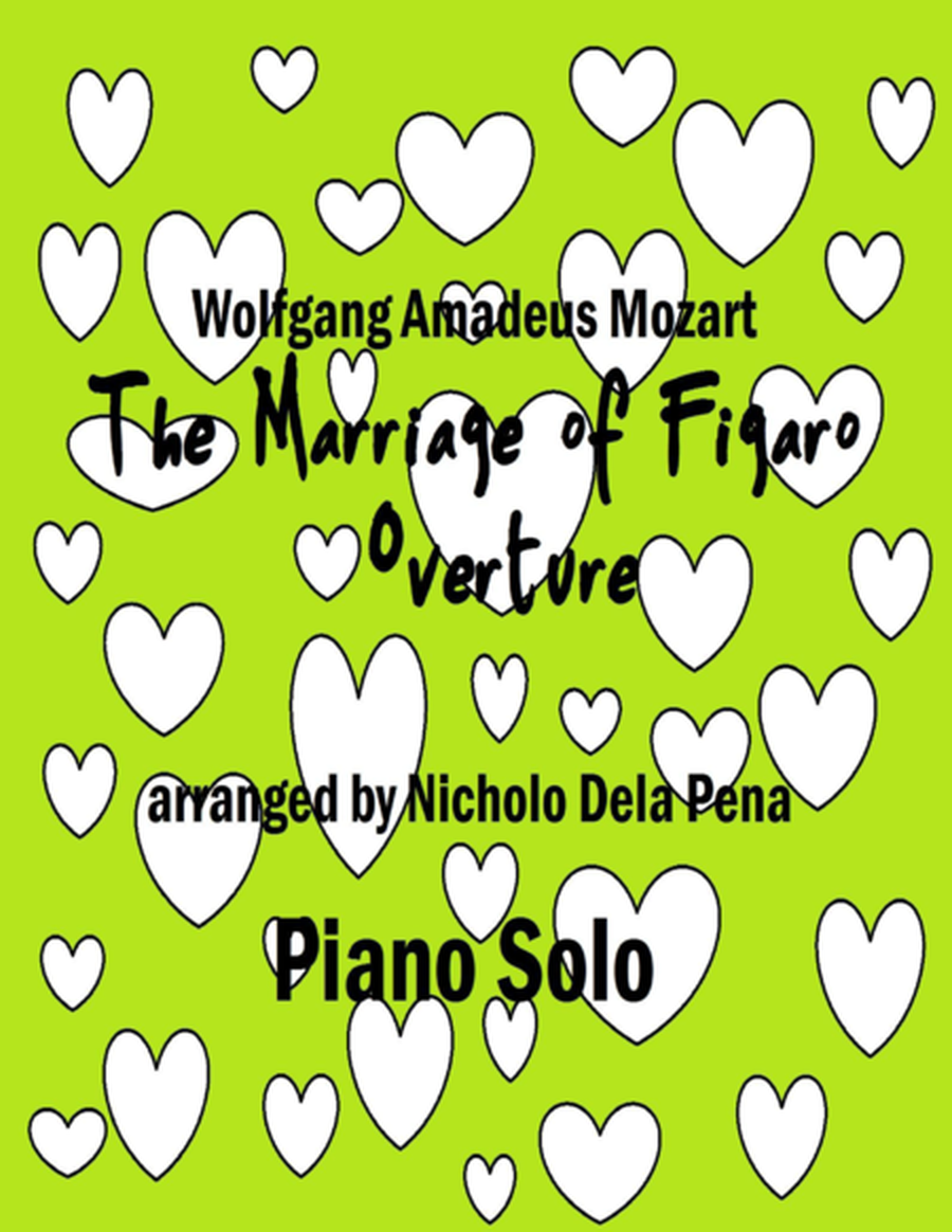 "Overture" The Mariage of Figaro Alphabetized notes for easy Playing for Piano Solo image number null